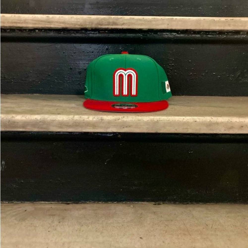Green and Red Snapback Cap